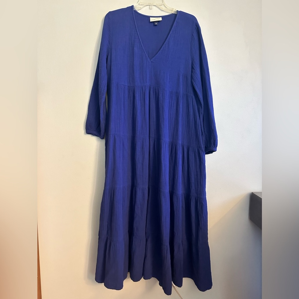 Universal Thread women long sleeve tiered peasant boho dress with pockets